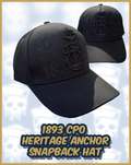 1893 Navy Chief Heritage Anchor Snapback Ball Cap