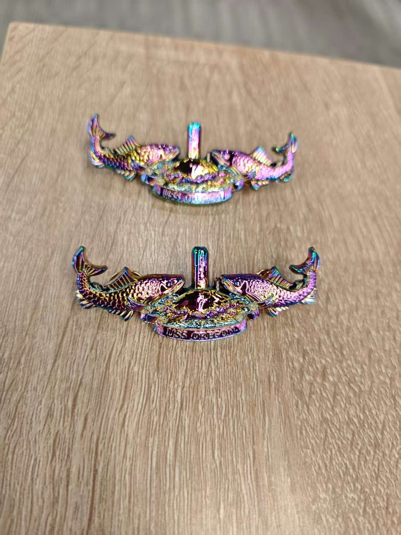 USS Oregon Custom-Designed Dolphin Pin