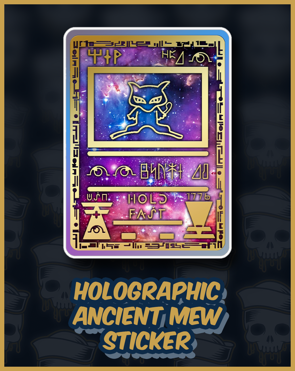 Holographic Ancient Mew Sticker