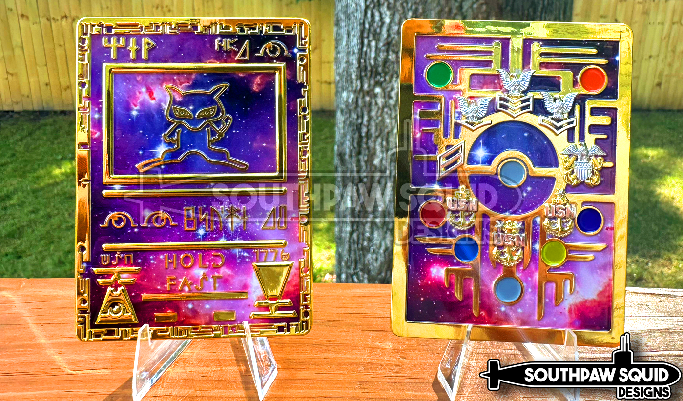 Ancient Mew Pokemon Card Challenge Coin Southpaw Squid Designs Ancient Mew Pokemon Card Challenge Coin Southpaw Squid Designs