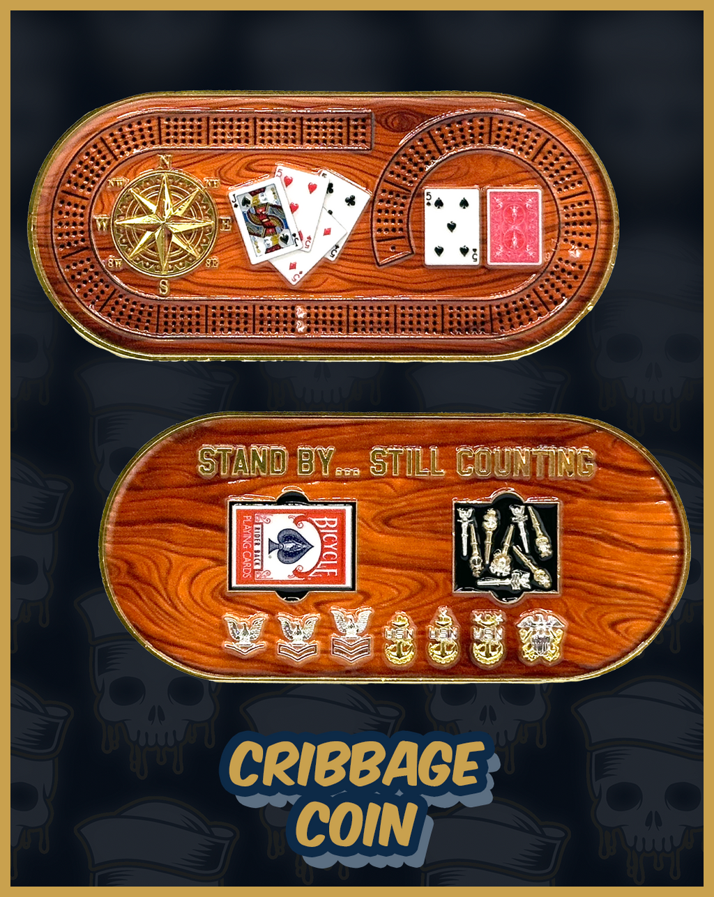 Cribbage Challenge Coin