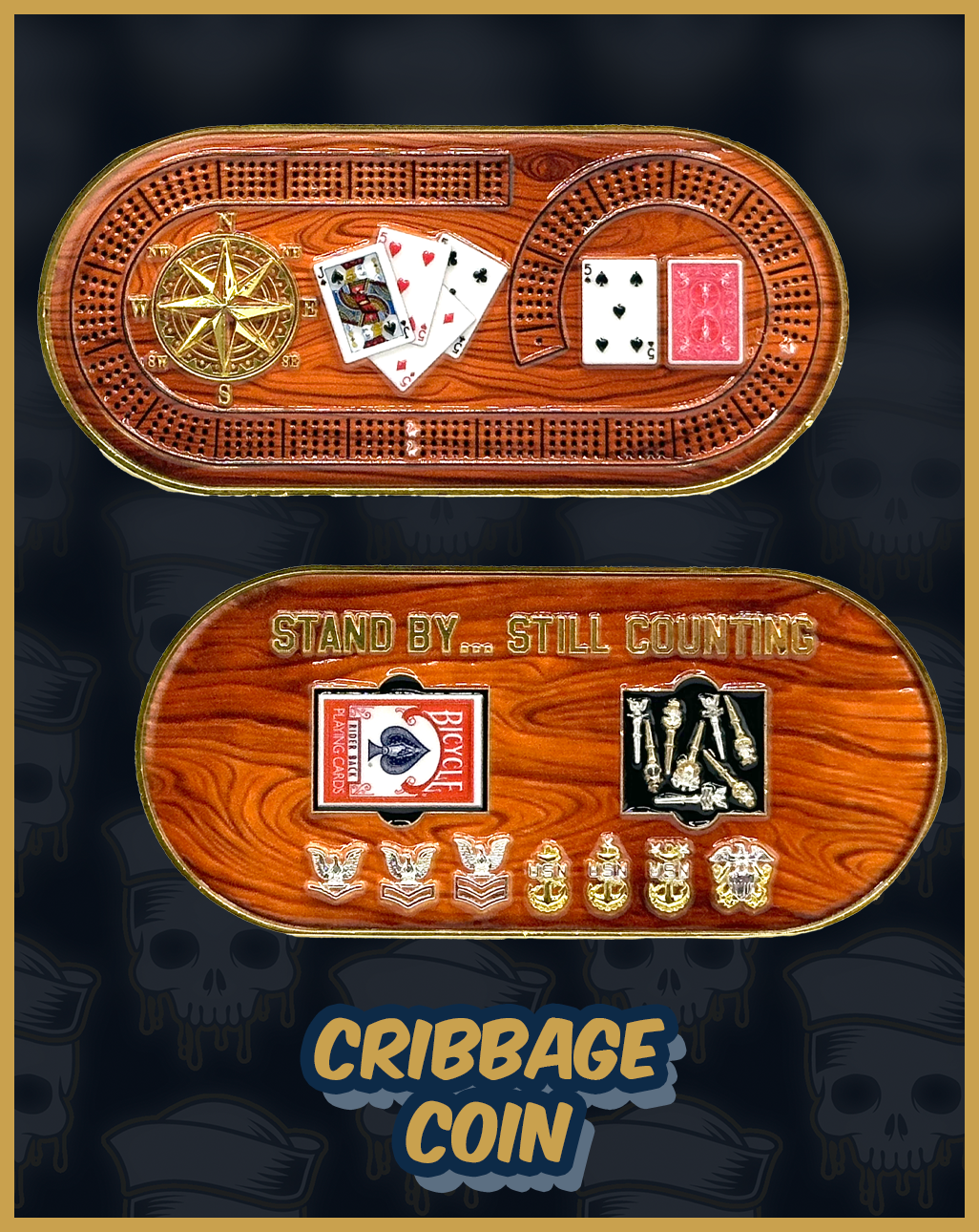 Cribbage Challenge Coin