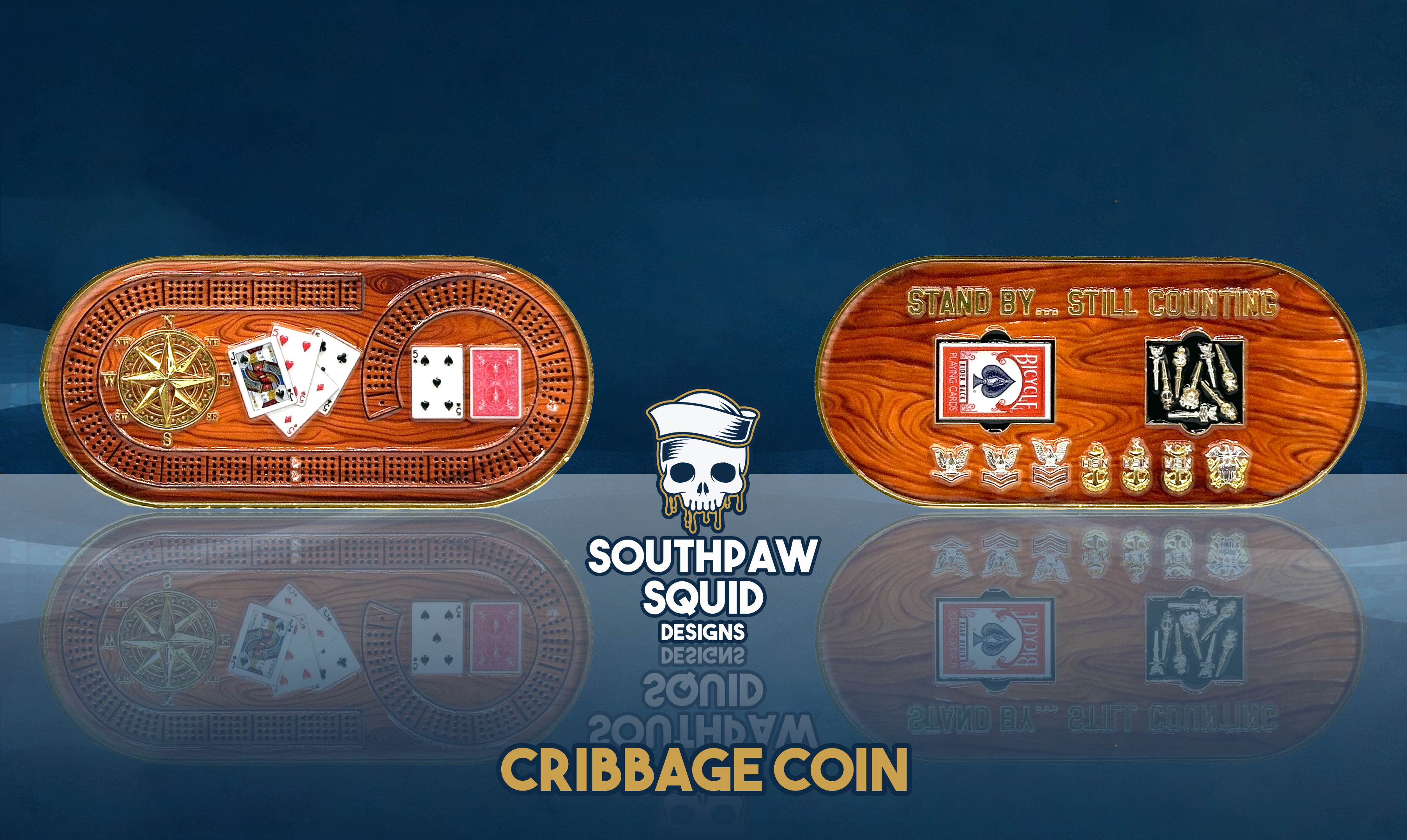Cribbage Challenge Coin