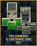 Gameboy CPO with Cartridge Set Challenge Coins