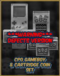 DEFECTS VERSION Gameboy CPO with Cartridge Set Challenge Coins