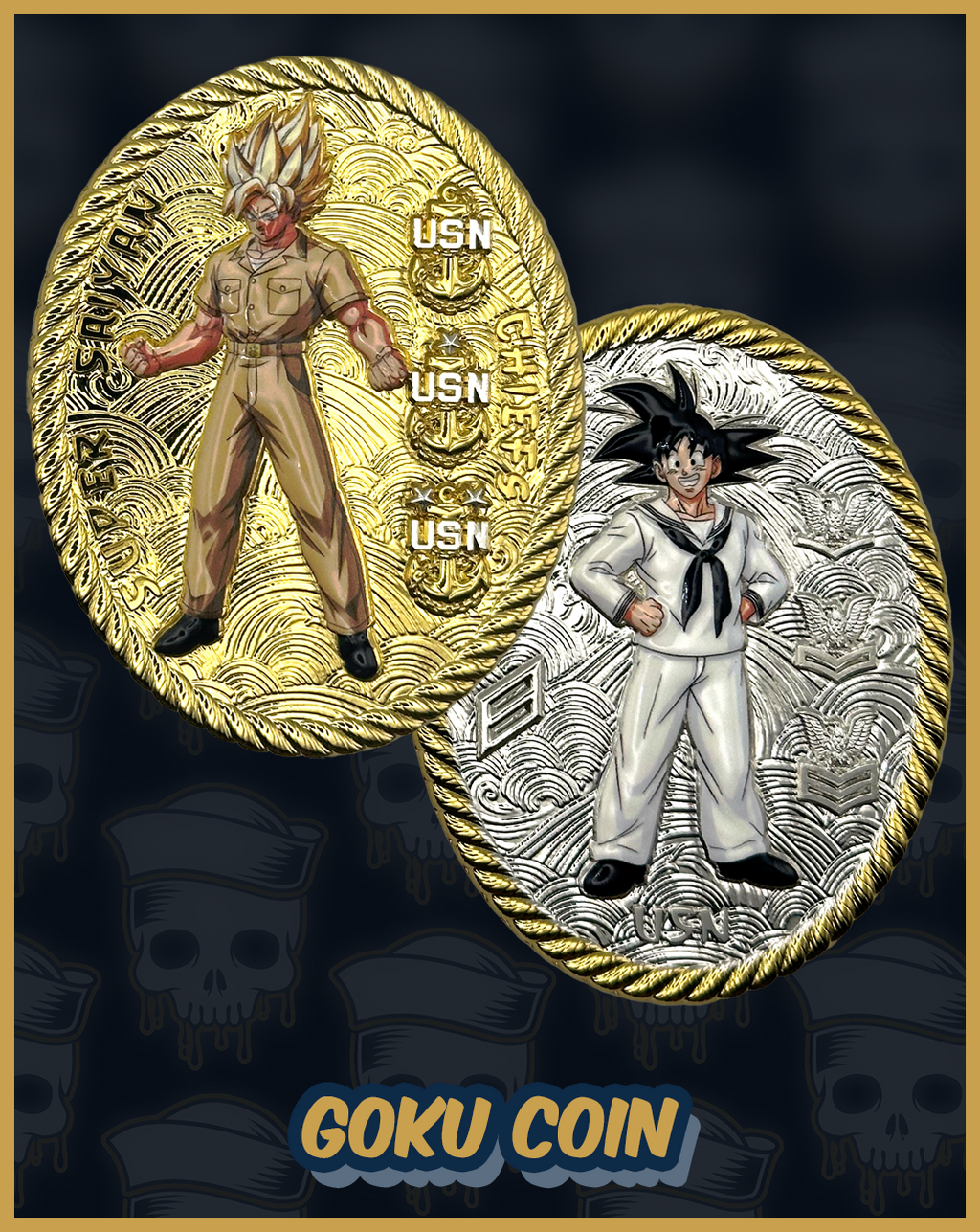 Goku DBZ Challenge Coin