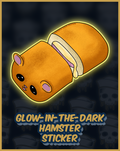 Glow-in-the-Dark Hamster Sticker