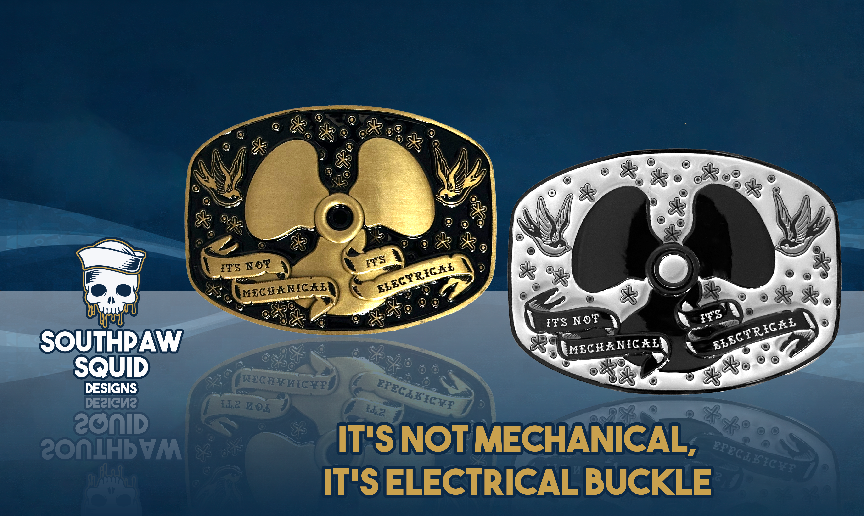 Mechanic - Its Not Mechanical Its Electrical- Belt Buckle