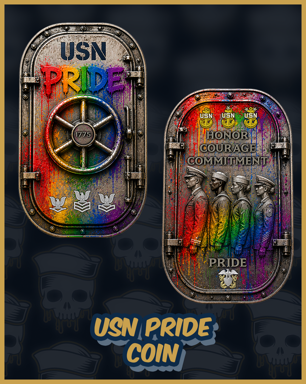 *PRE-SALE* USN PRIDE Challenge Coin
