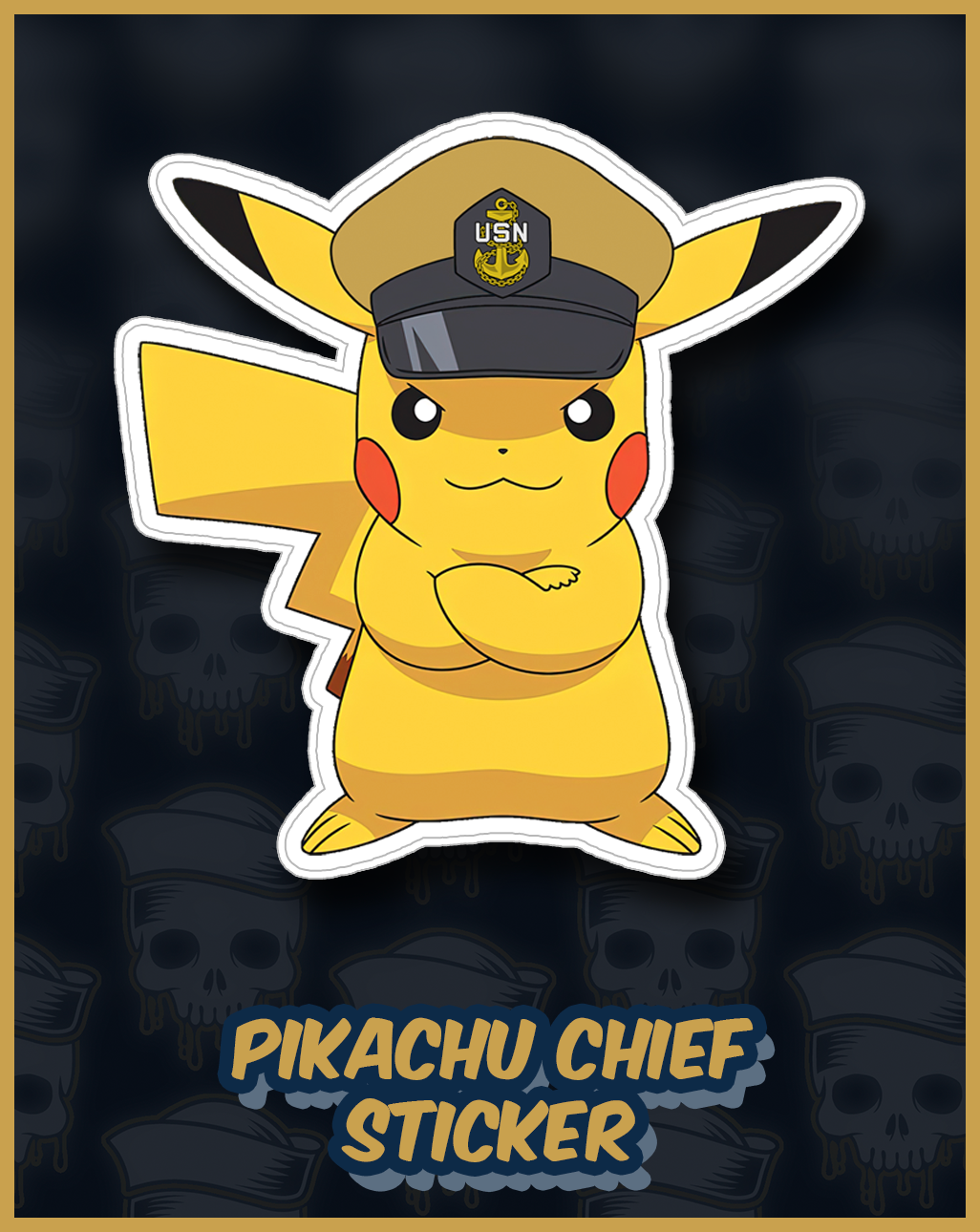 Pikachu Chief Sticker