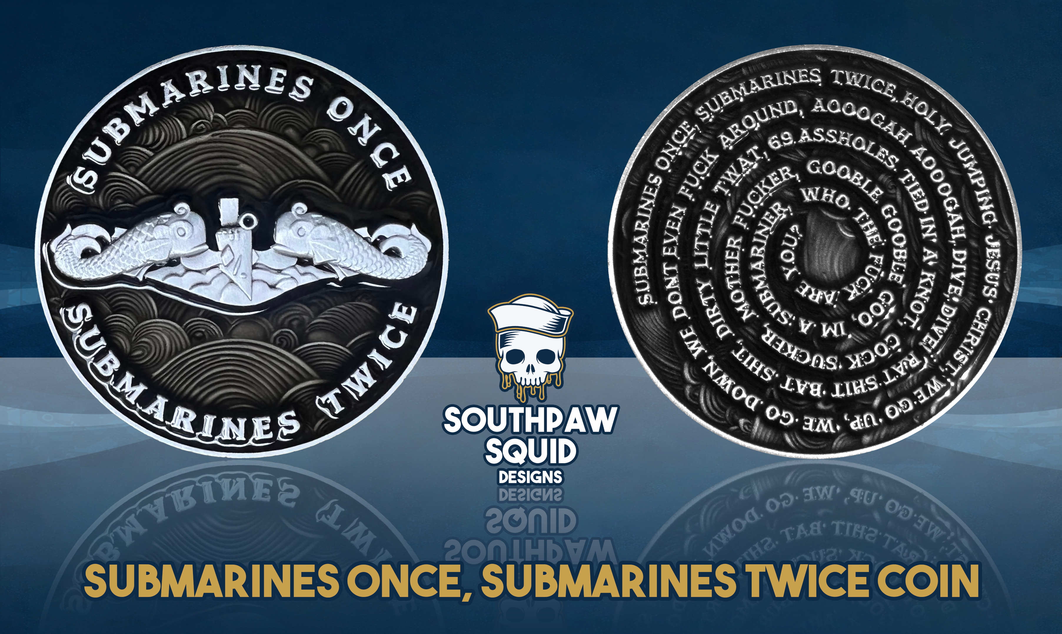 Submarines Once Submarines Twice Challenge Coin