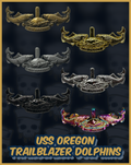 USS Oregon Custom-Designed Dolphin Pin