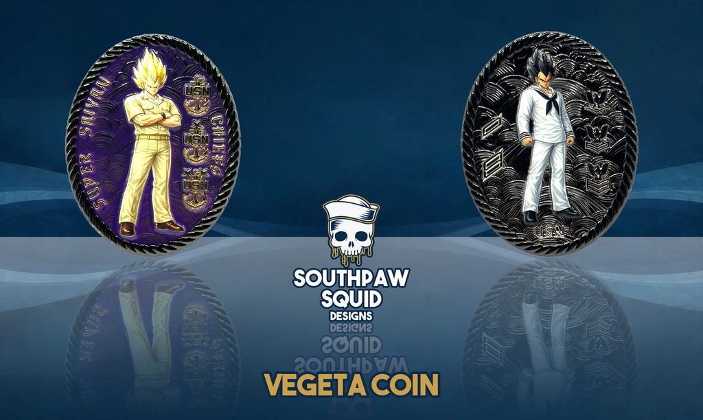 Vegeta DBZ Challenge Coin