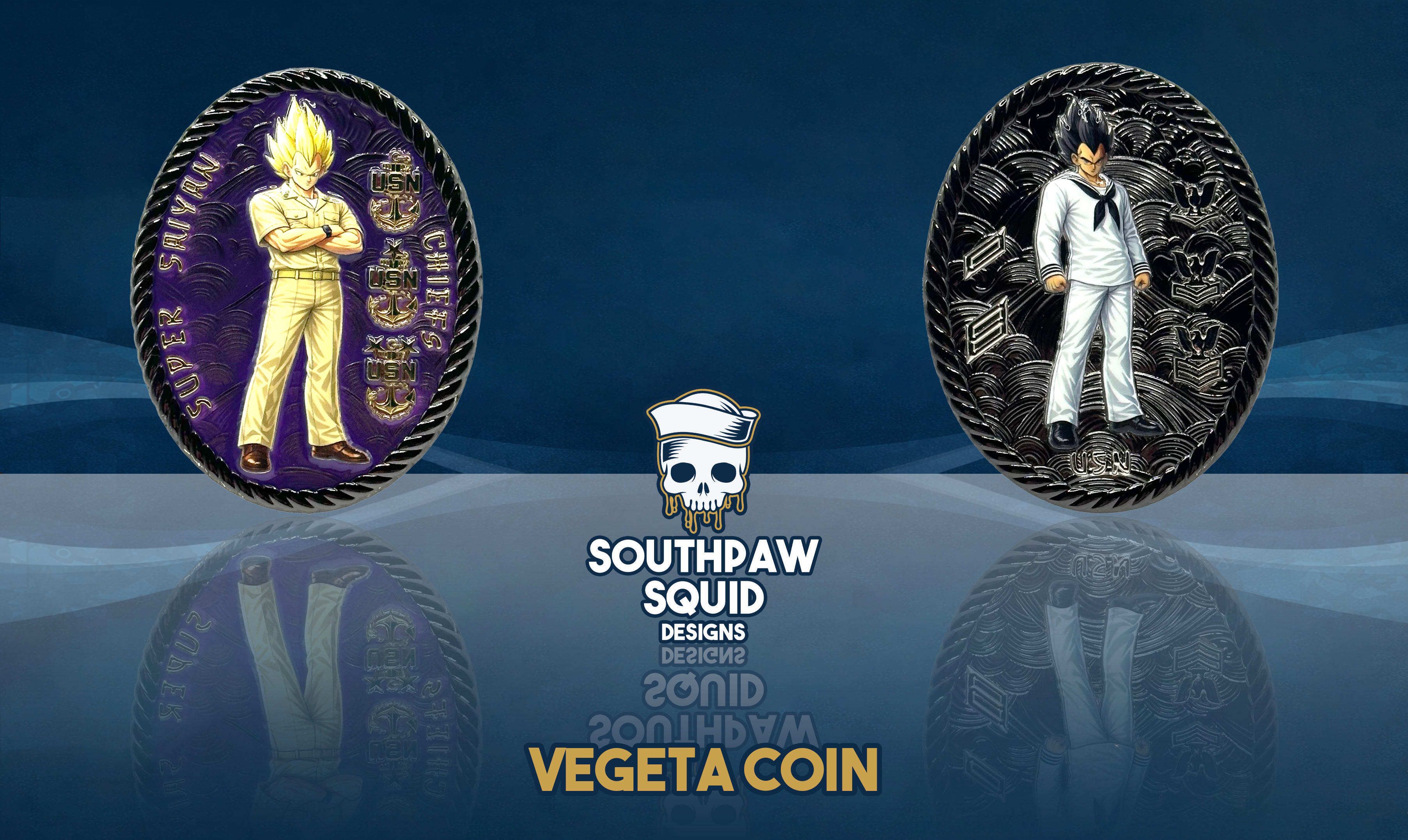 Vegeta DBZ Challenge Coin