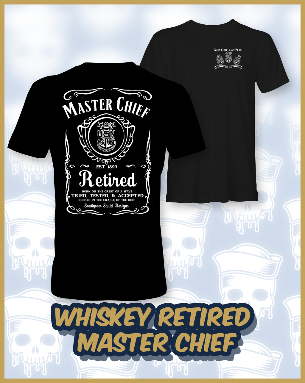 Whiskey Retired Master Chief Shirt/Hoodie