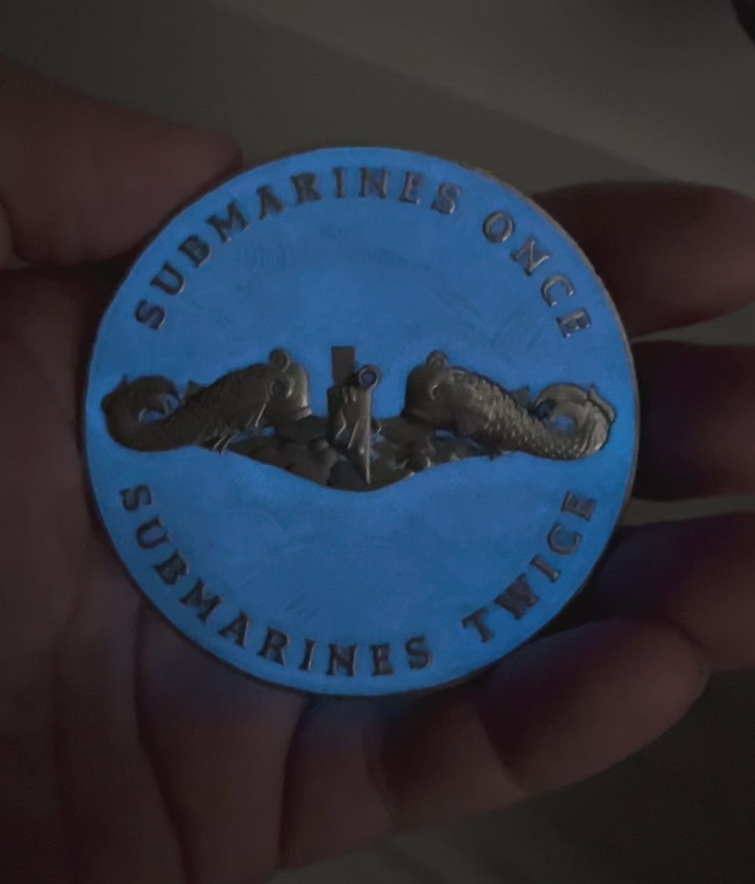 Submarines Once Twice Glow In The Dark Challenge Coin