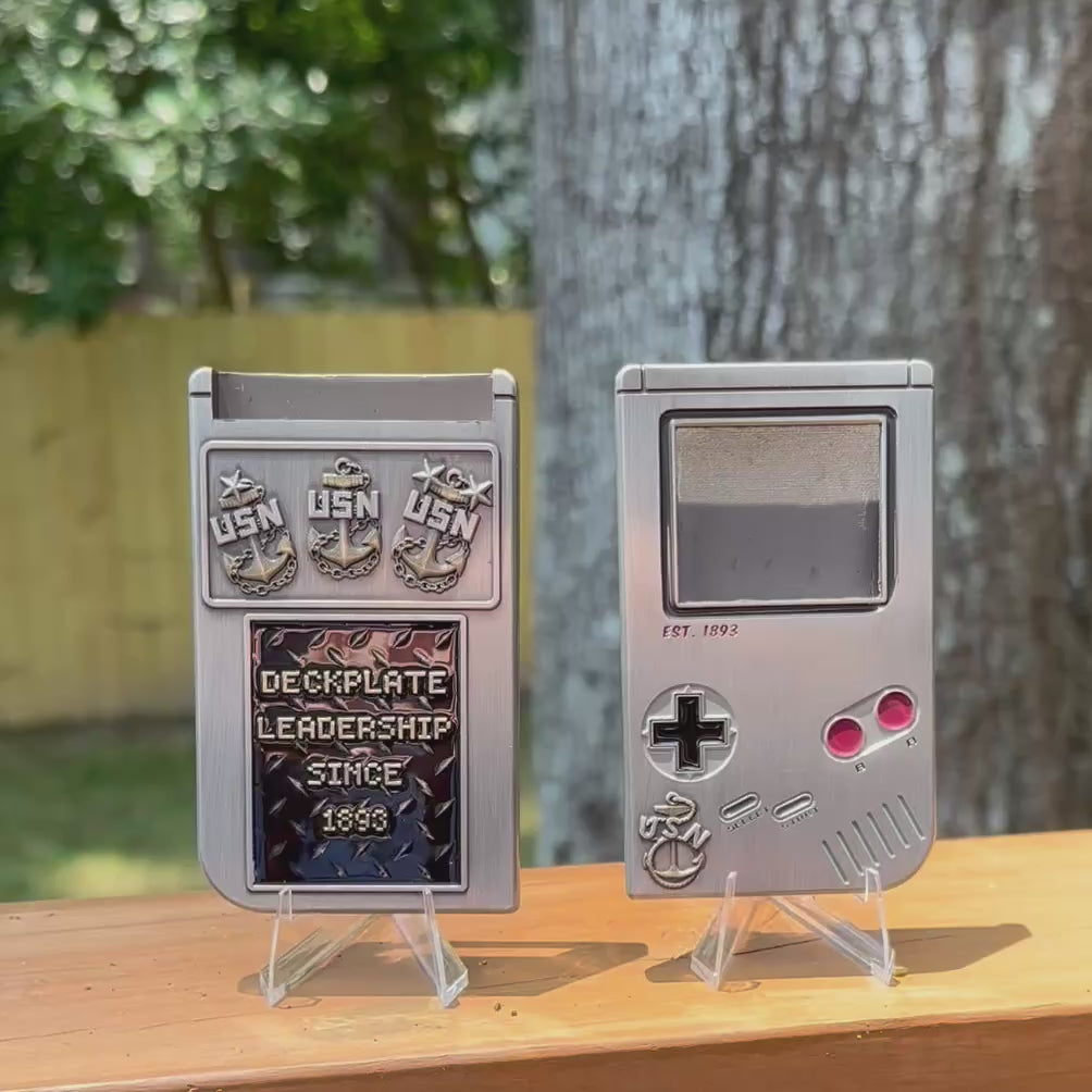 Gameboy CPO with Cartridge Set Challenge Coins