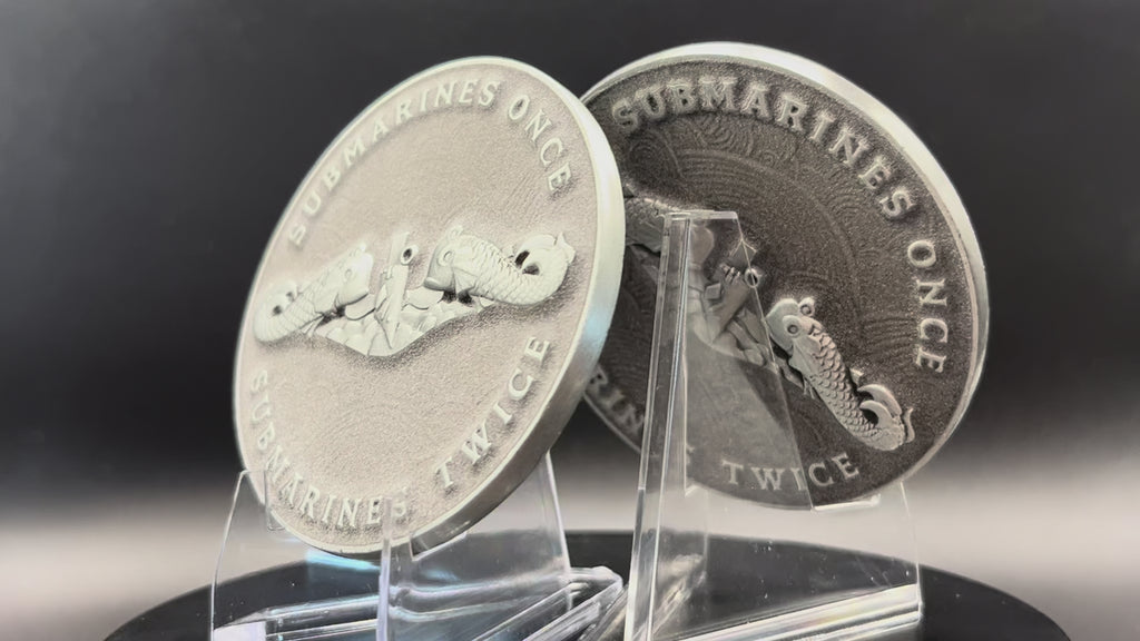 Submarines Once Twice Glow In The Dark Challenge Coin
